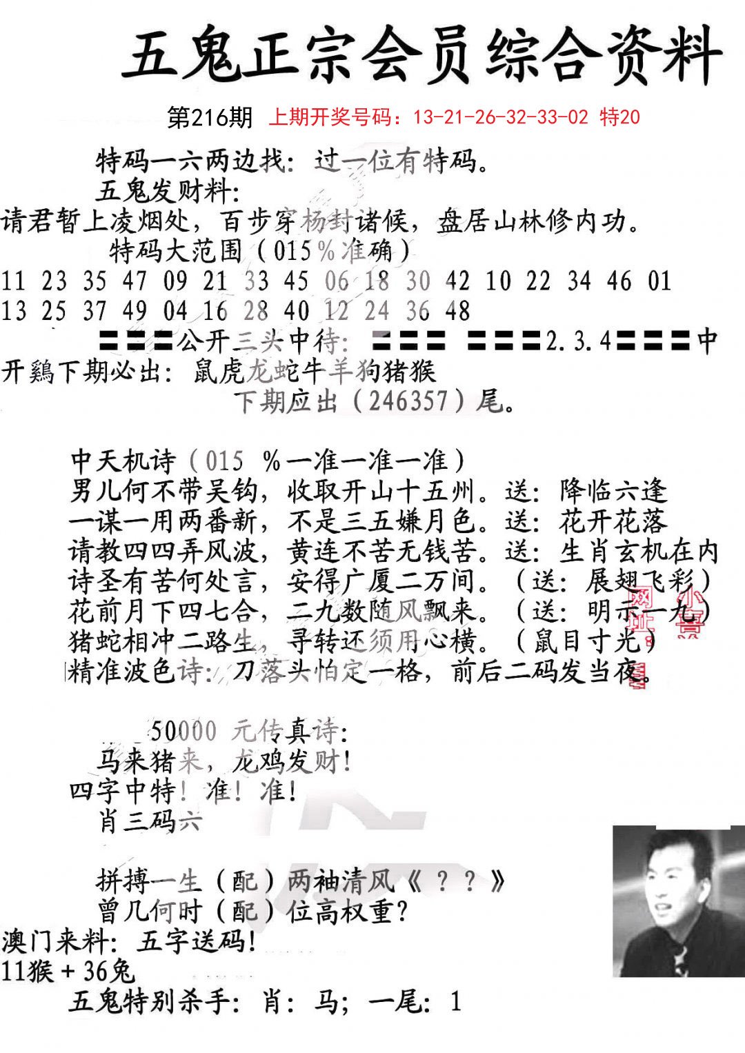 2024216期蛇报A