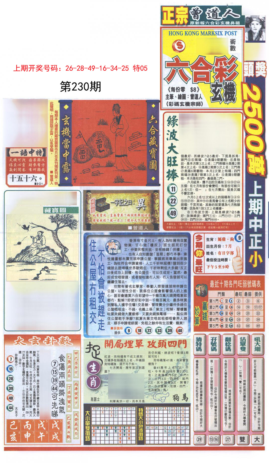 2024230期新报跑狗A