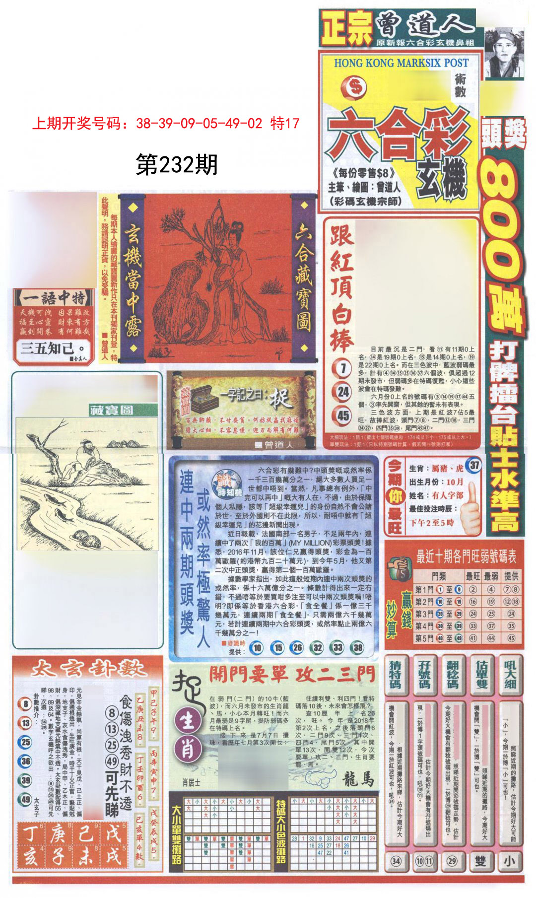 2024232期新报跑狗A