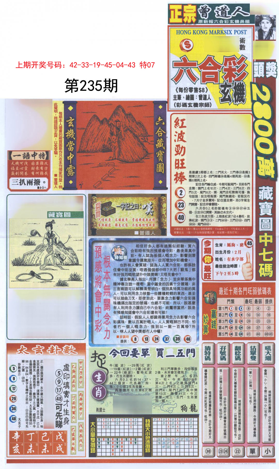 2024235期新报跑狗A