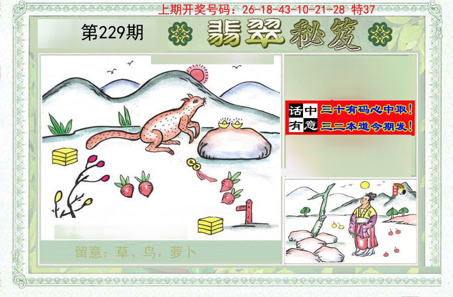 2024229期翡翠秘笈(信封)(另版)