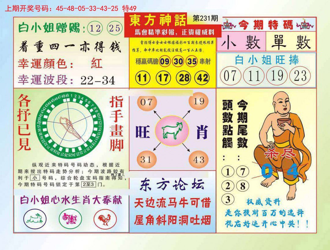 2024231期东方神话