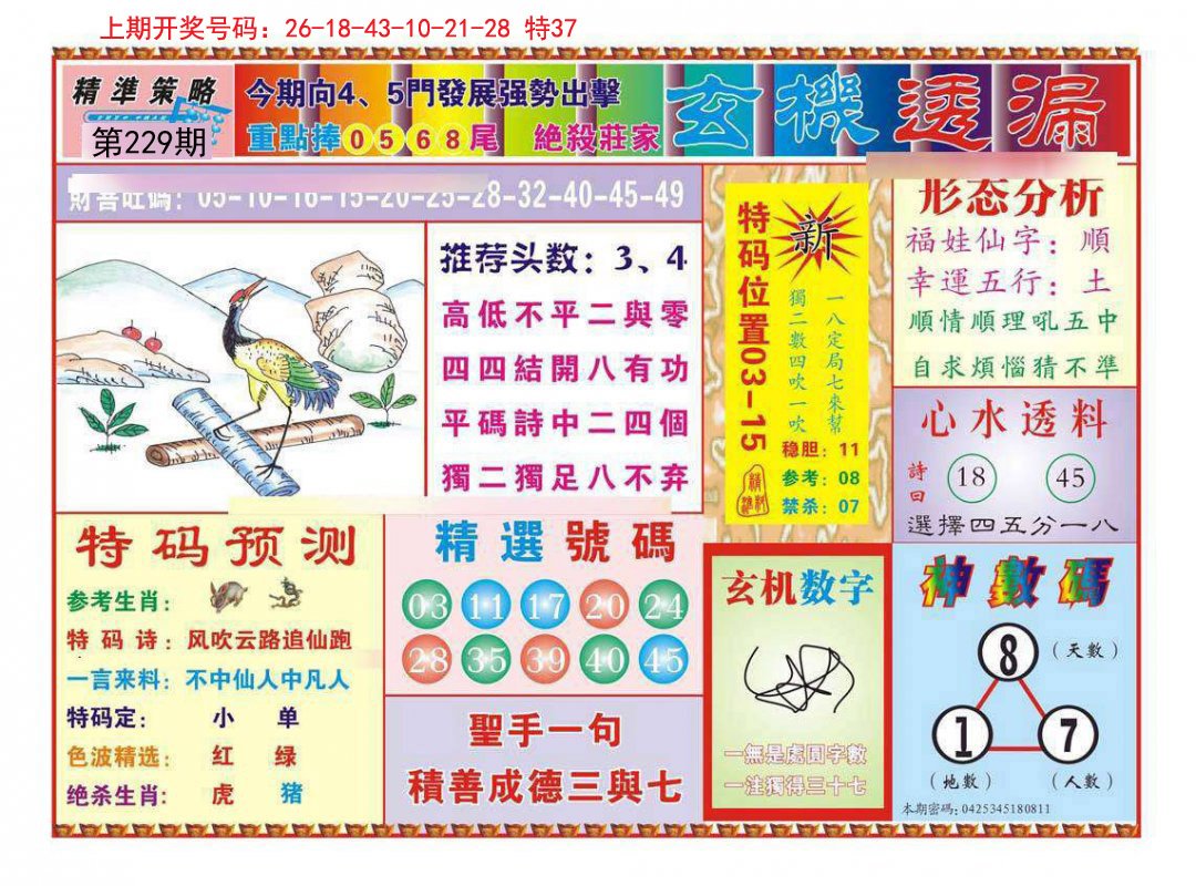 2024229期玄机透漏