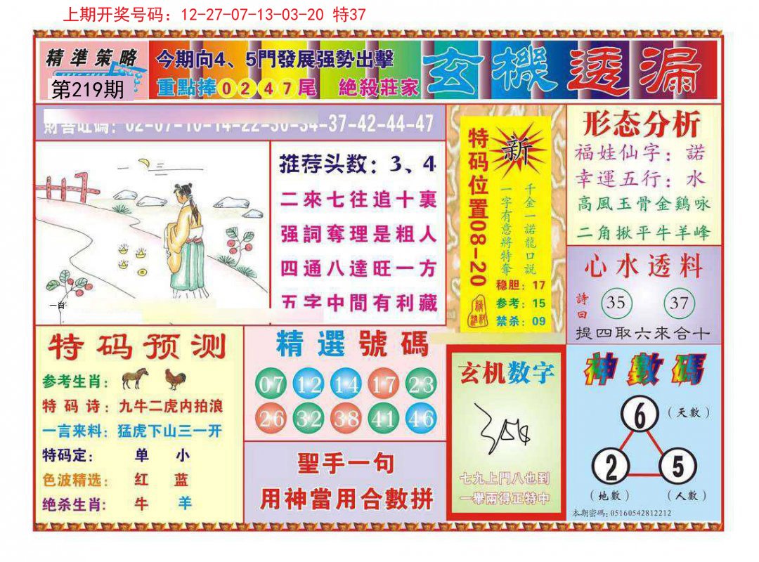2024219期玄机透漏