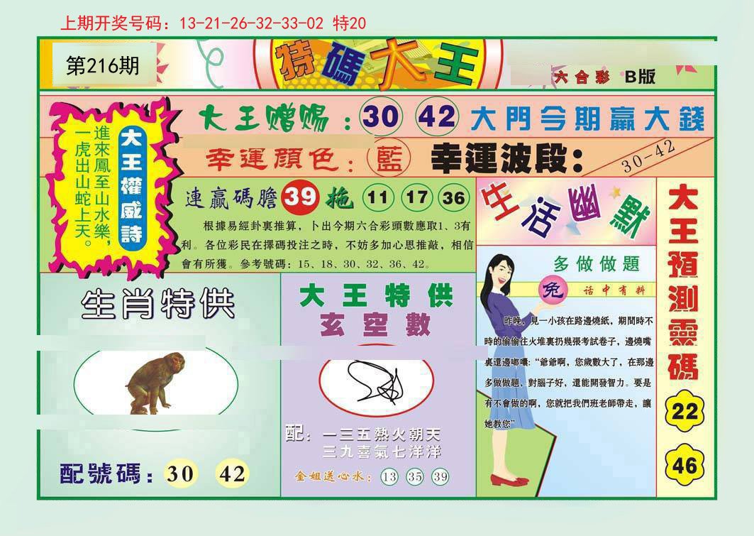 2024216期特码大王B