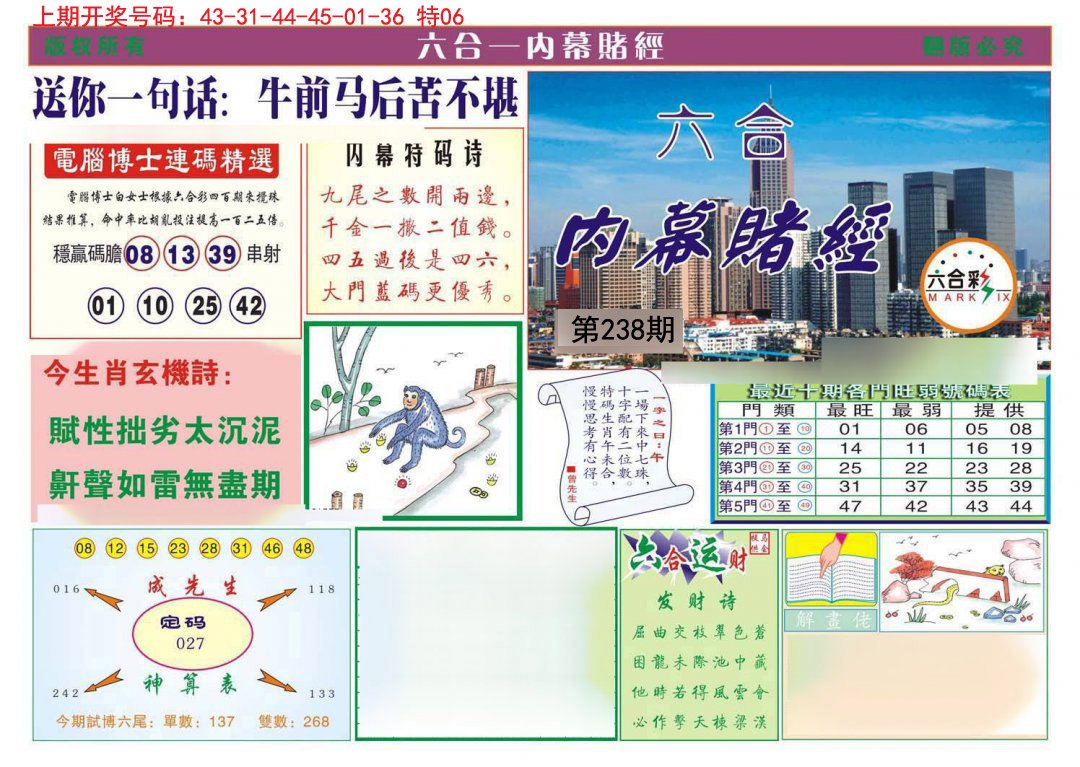 2024238期内幕赌经