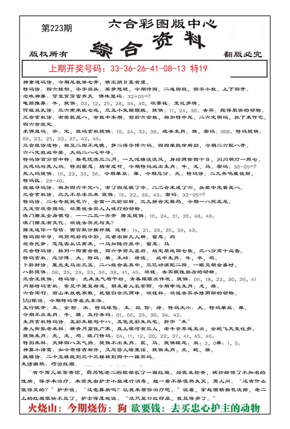 2024223期内部综合资料