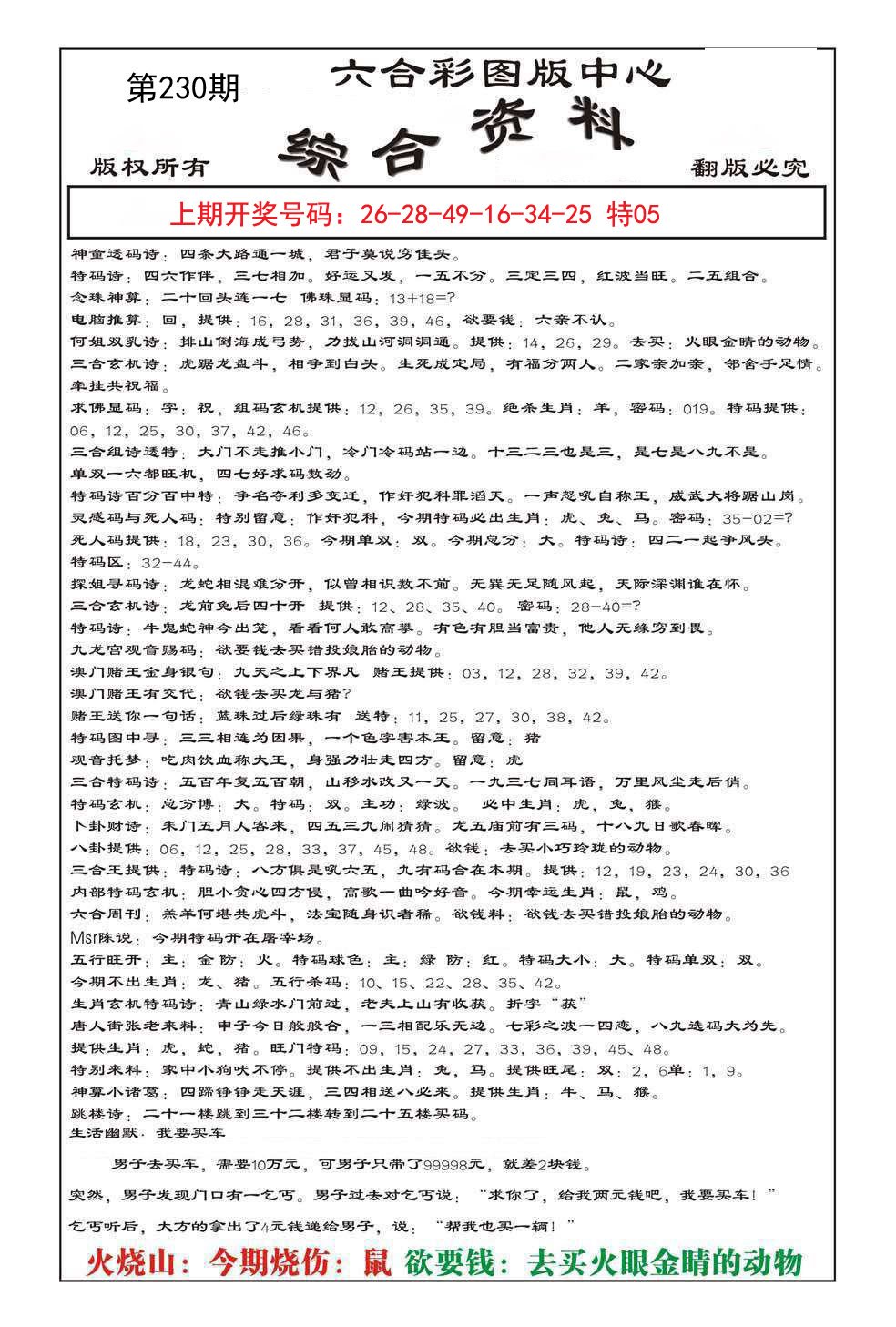 2024230期内部综合资料