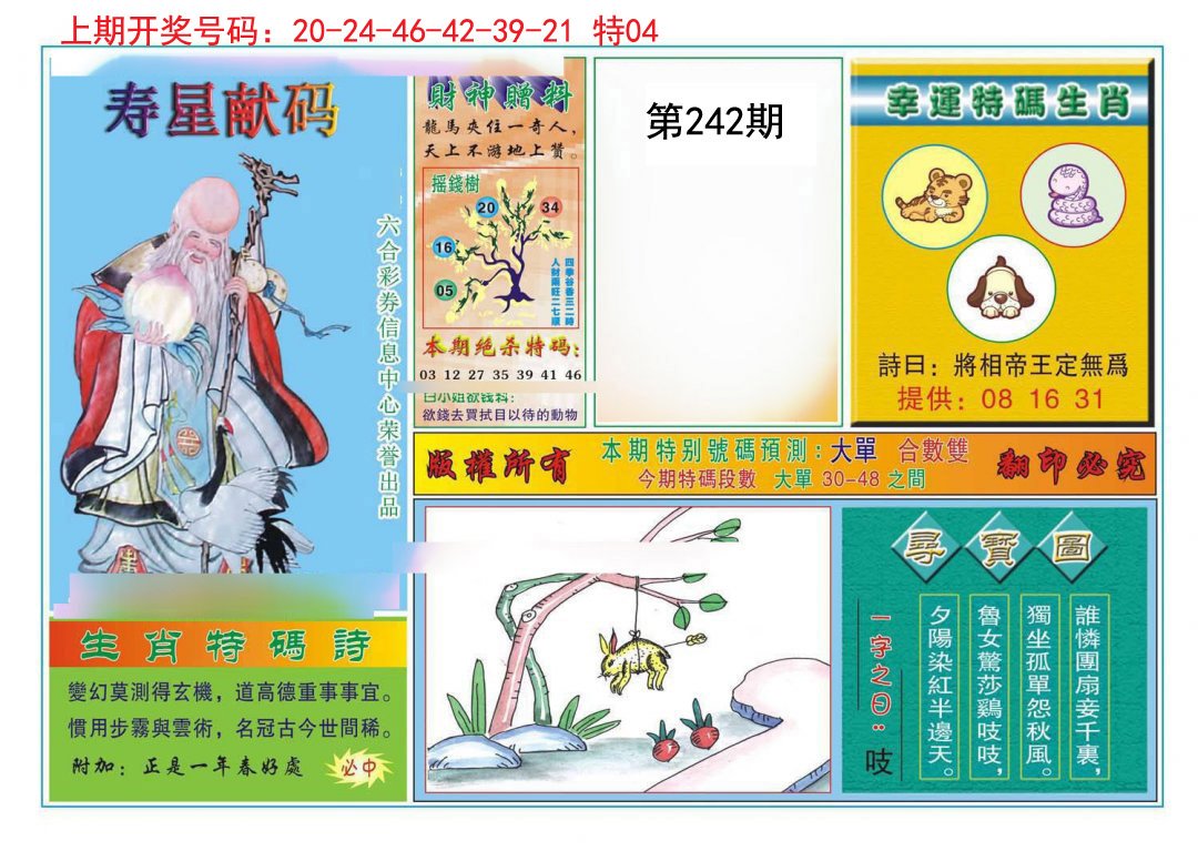 2024242期寿星献码