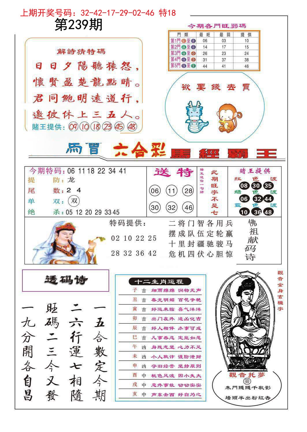 2024239期马经霸王