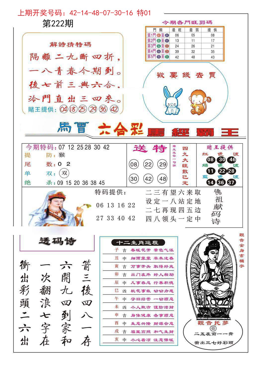 2024222期马经霸王