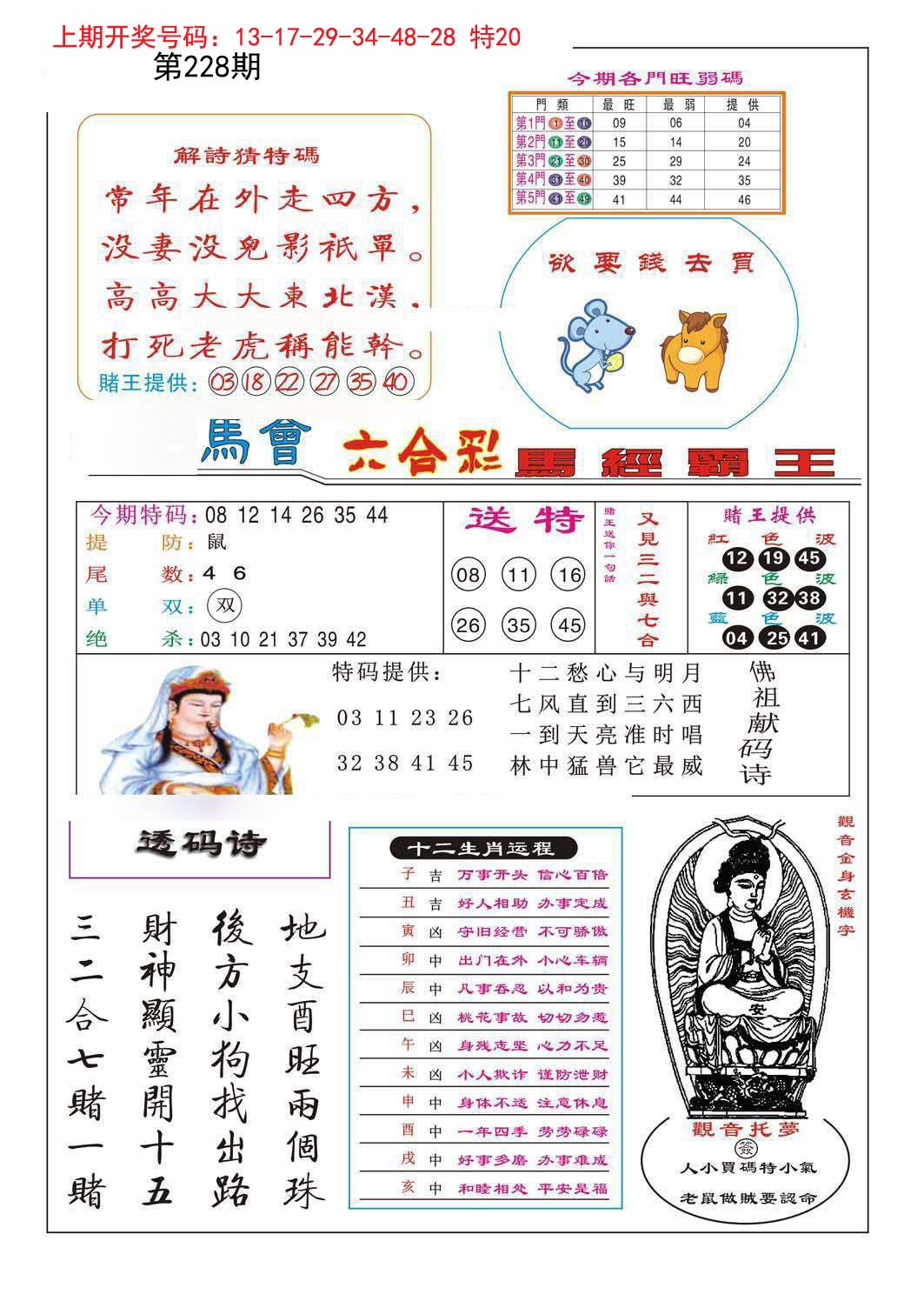 2024228期马经霸王