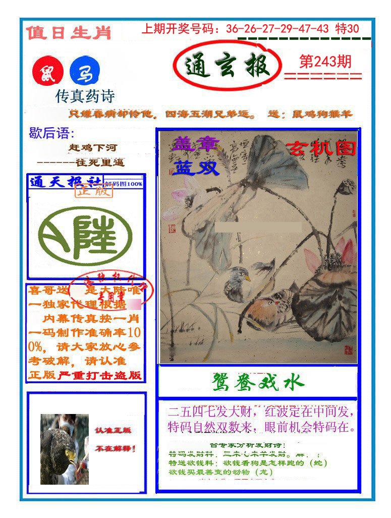 2024243期通玄报
