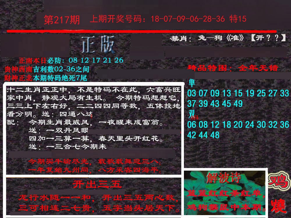 2024217期新港内幕