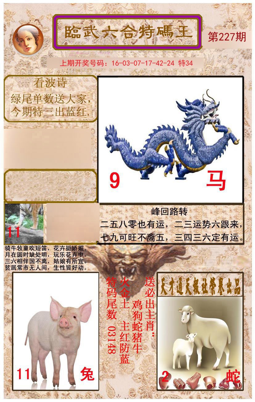 2024227期临武六合特码王
