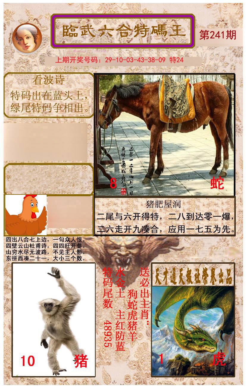 2024241期临武六合特码王