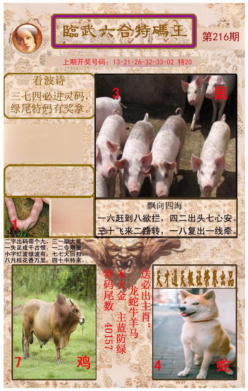 2024216期临武六合特码王