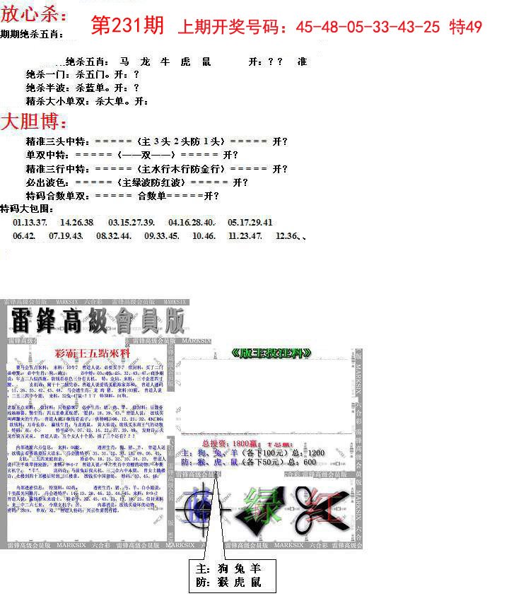 2024231期帮您翻本B