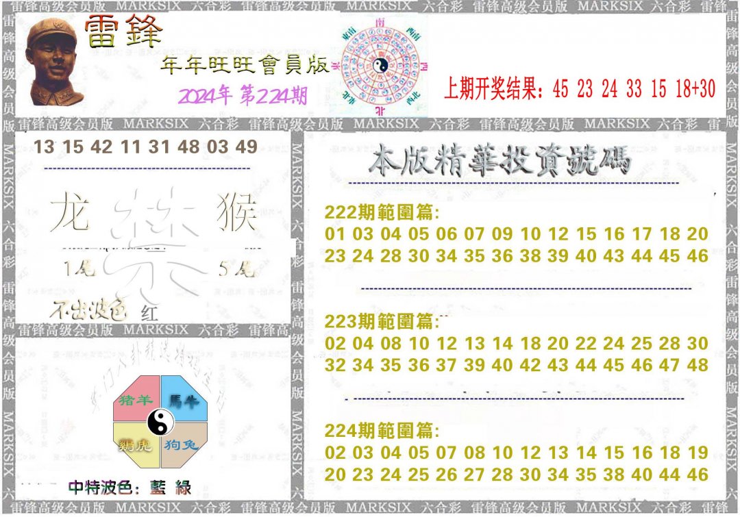 2024224期雷锋鼠年旺旺版