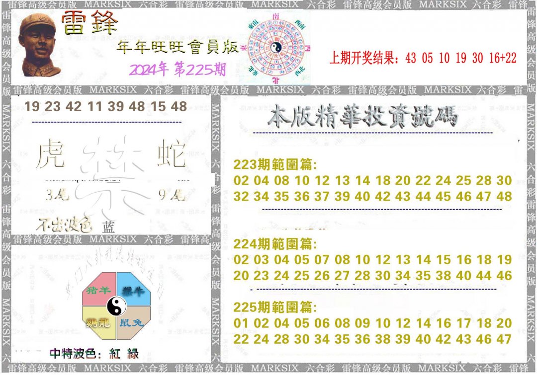 2024225期雷锋鼠年旺旺版