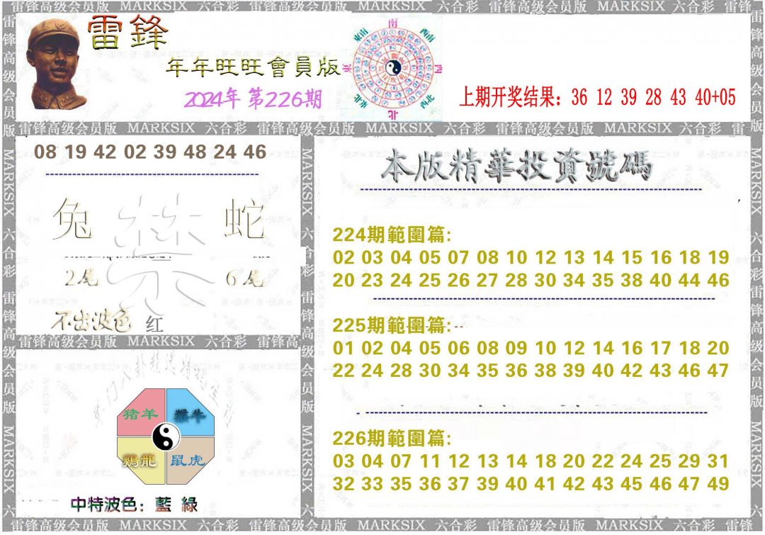 2024226期雷锋鼠年旺旺版