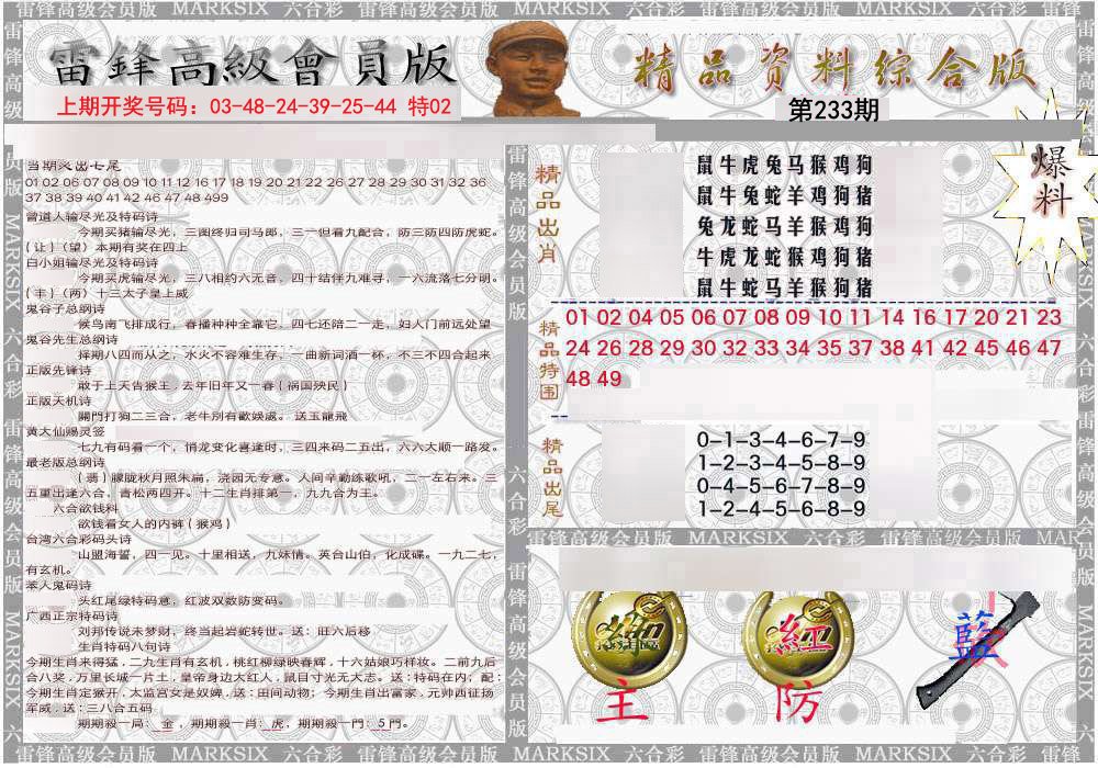 2024233期雷锋资料综合版
