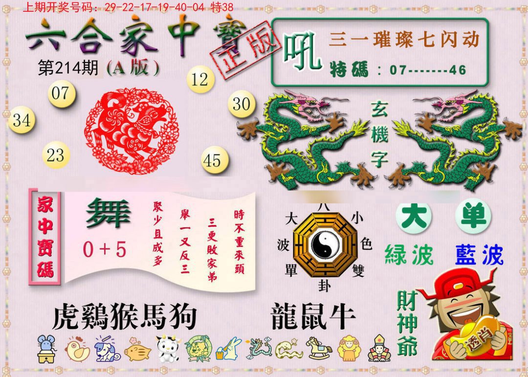 2024214期六合家中宝A