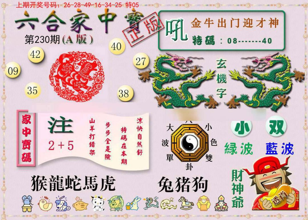2024230期六合家中宝A