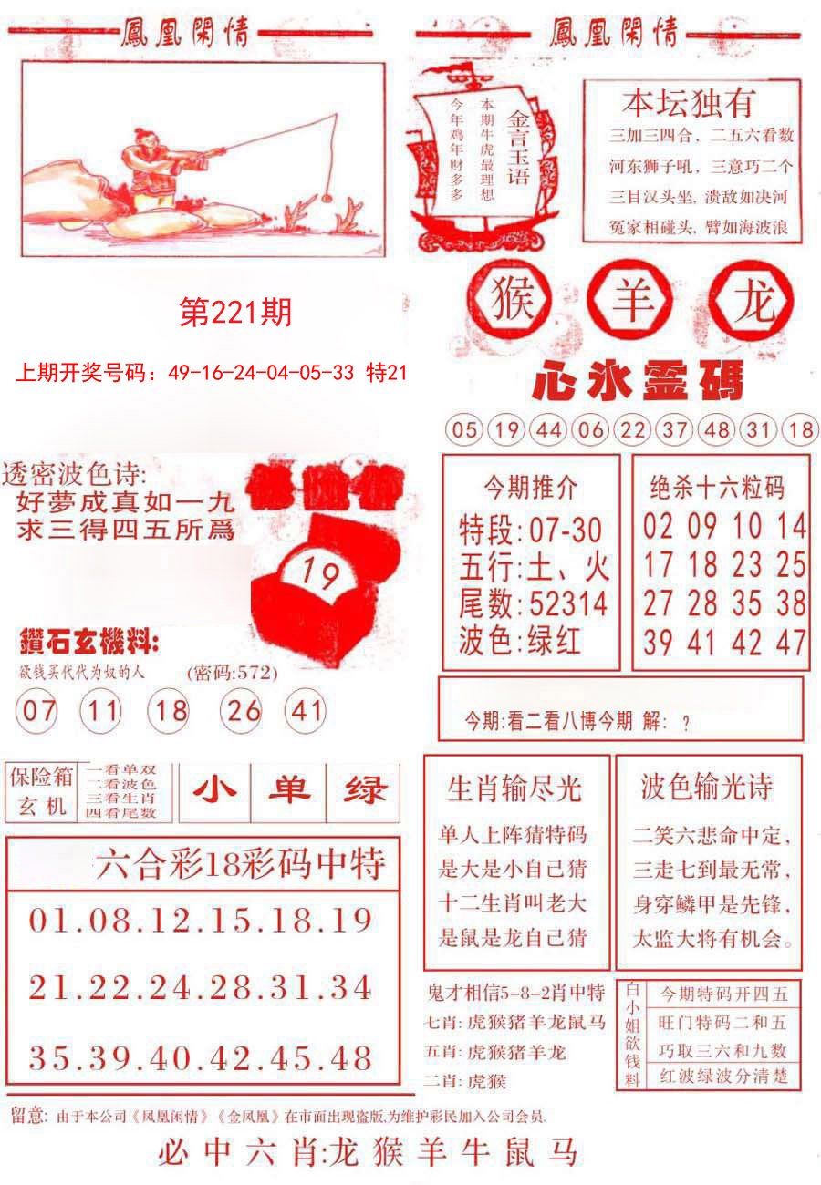 2024221期凤凰闲情B