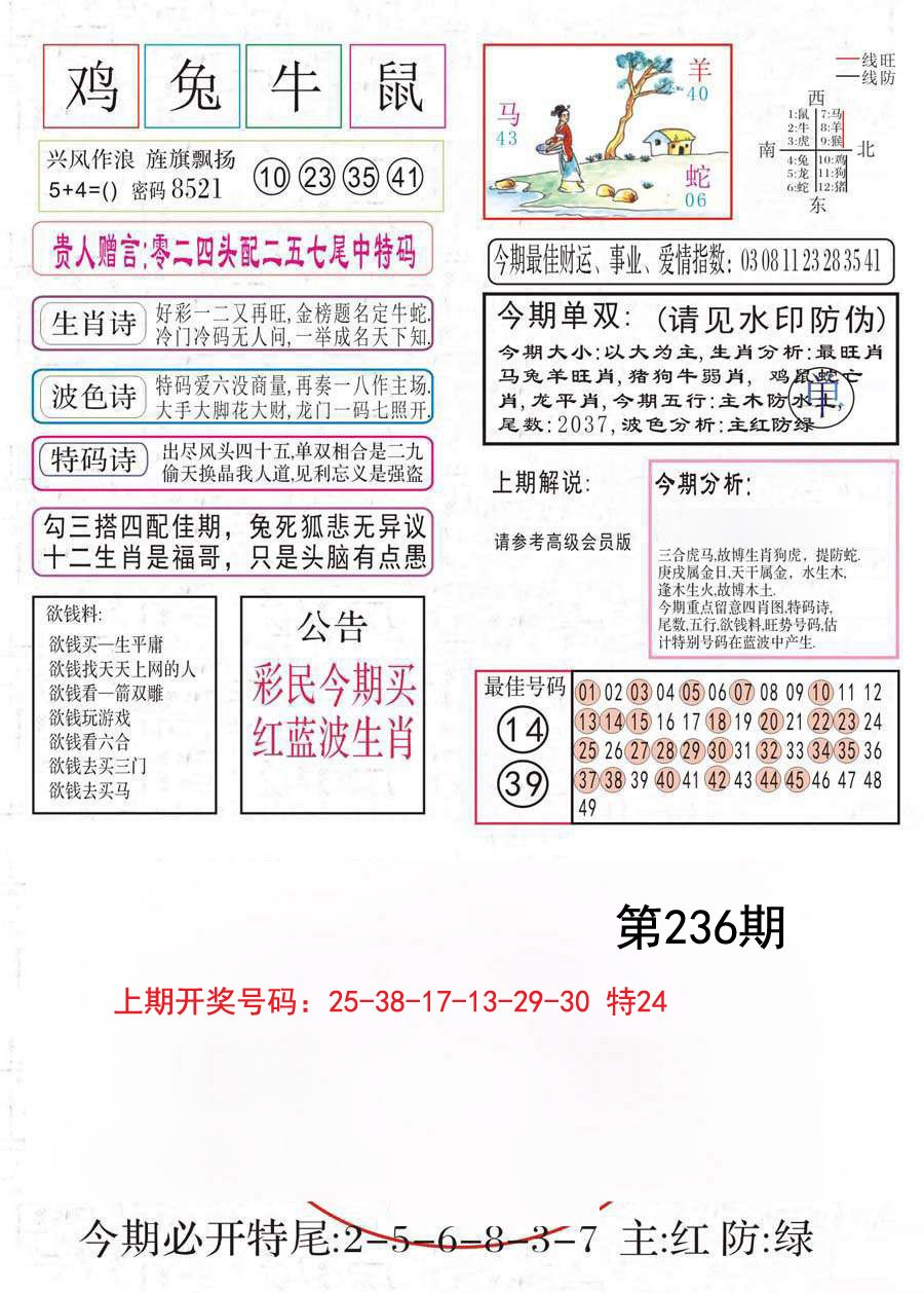 2024236期凤凰闲情A