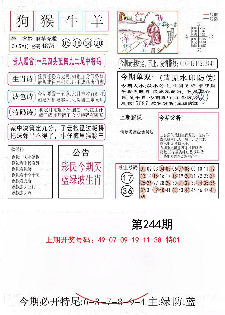2024244期凤凰闲情A