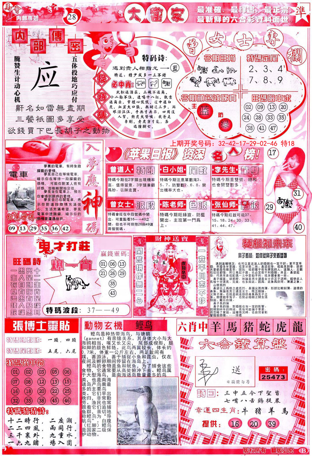2024239期彩卷后庄B