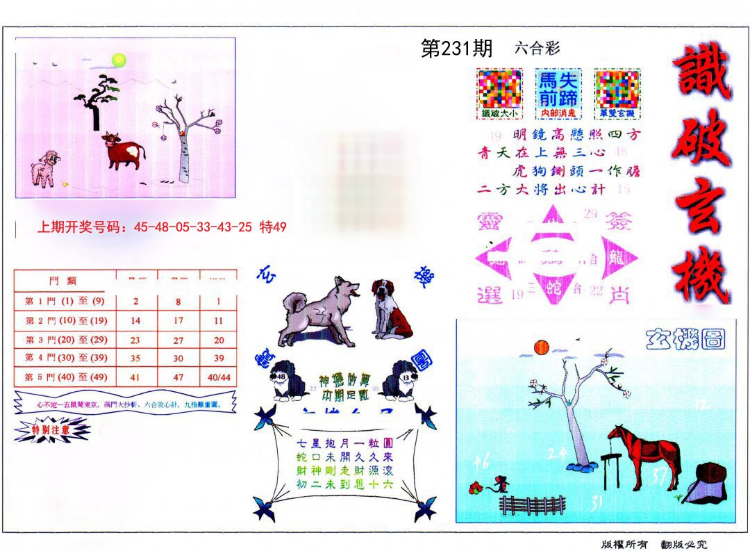 2024231期识破玄机
