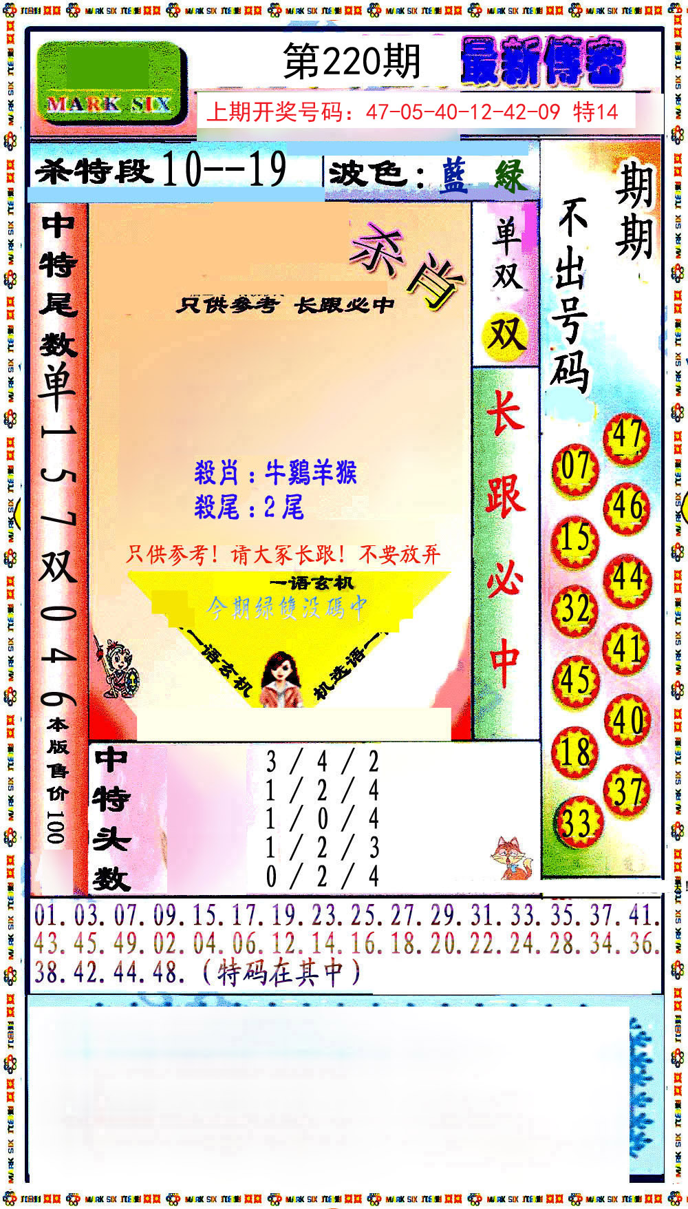 2024220期最新传密绝杀6肖