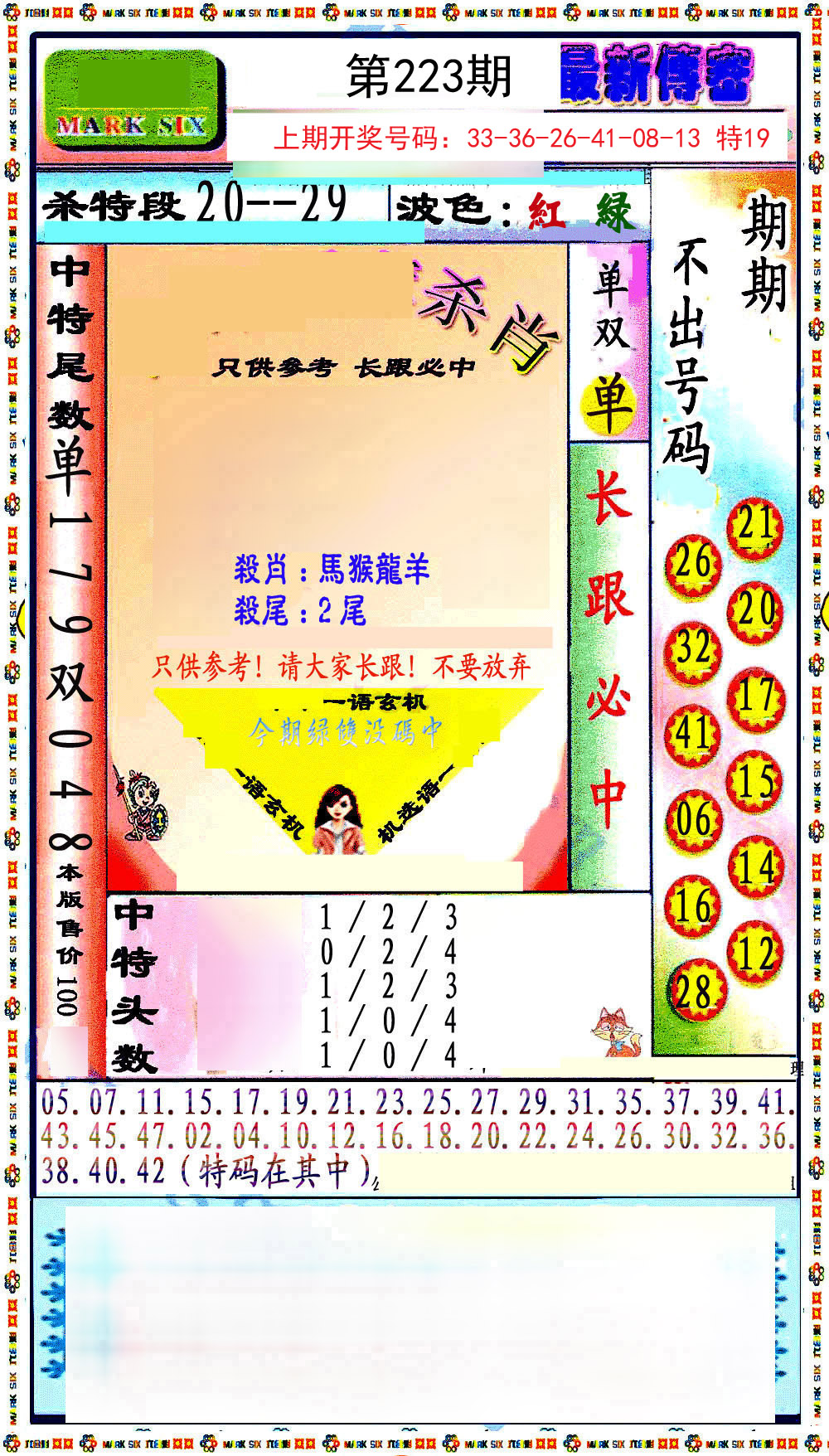 2024223期最新传密绝杀6肖