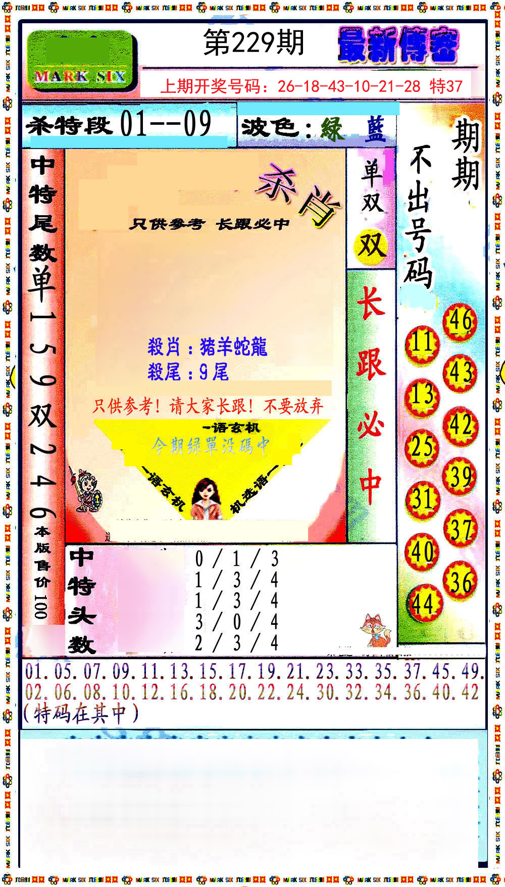 2024229期最新传密绝杀6肖