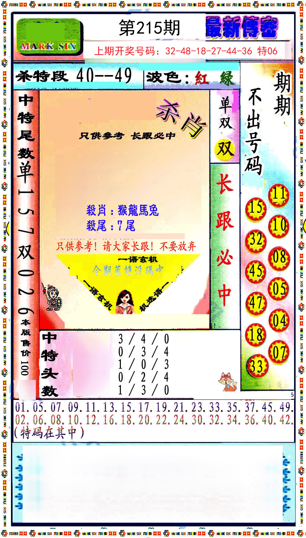 2024215期最新传密绝杀6肖