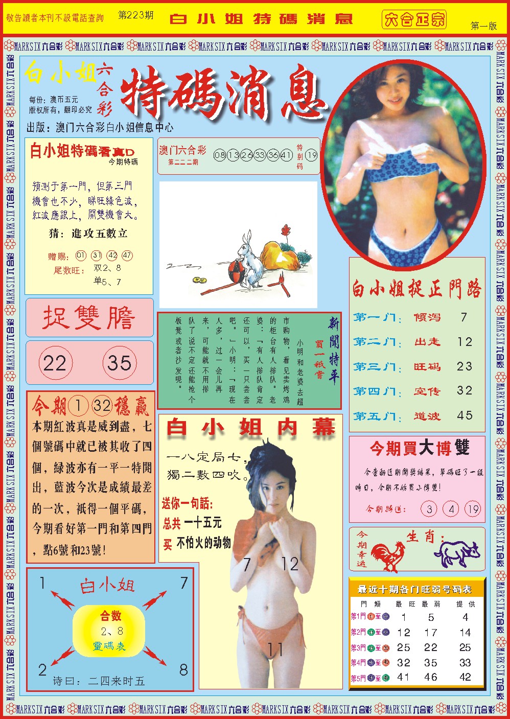 2024223期白小姐特码消息A