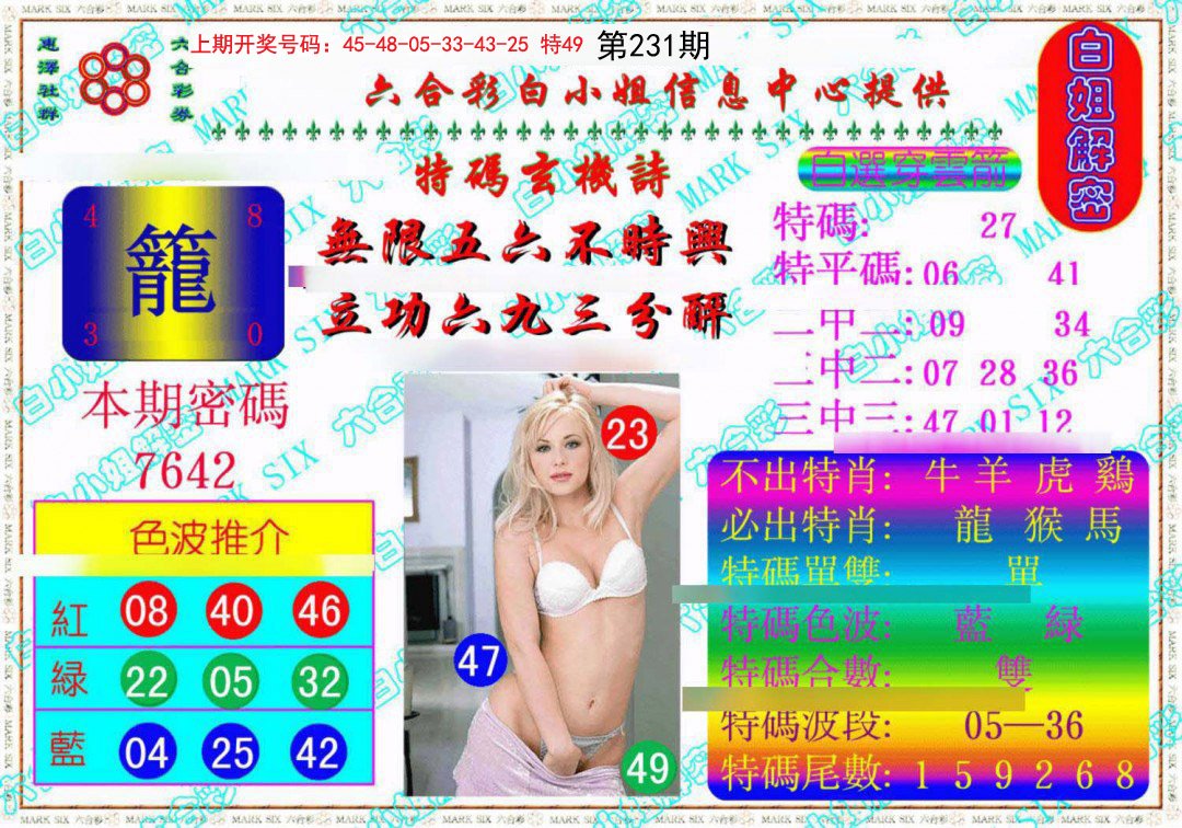 2024231期白姐解密《另版》