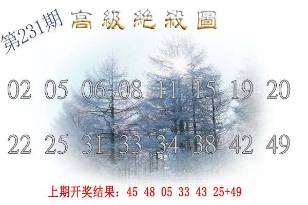 2024231期高级内部绝杀