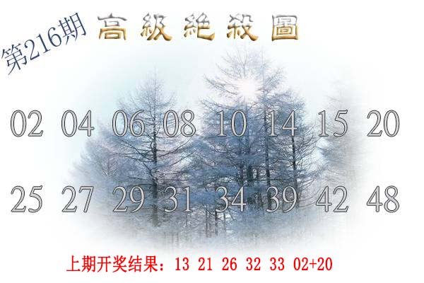 2024216期高级内部绝杀