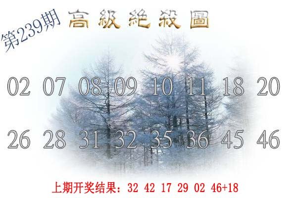 2024239期高级内部绝杀