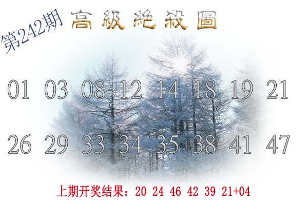 2024242期高级内部绝杀