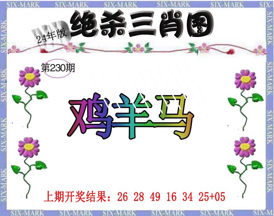 2024230期生财有道杀三肖