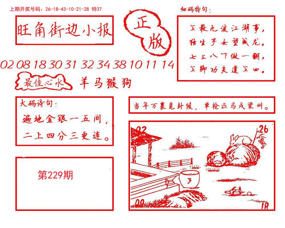 2024229期旺角街边小报