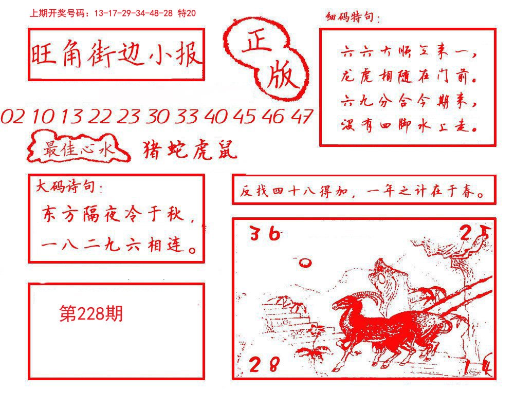 2024228期旺角街边小报