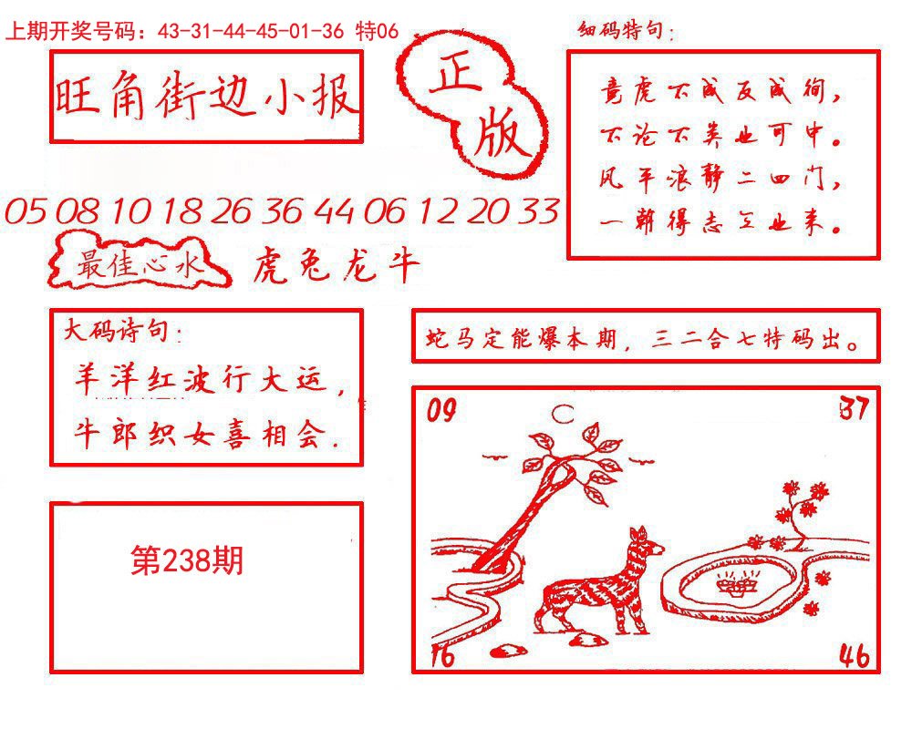 2024238期旺角街边小报