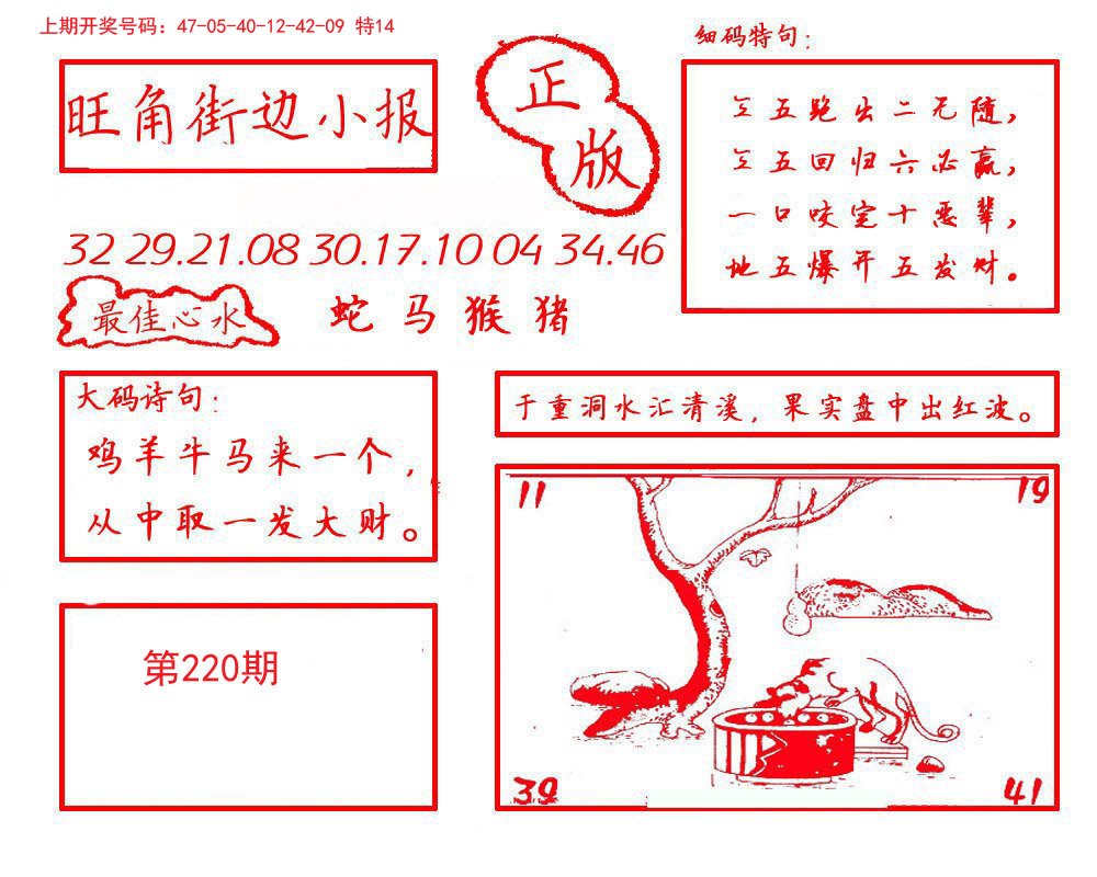 2024220期旺角街边小报