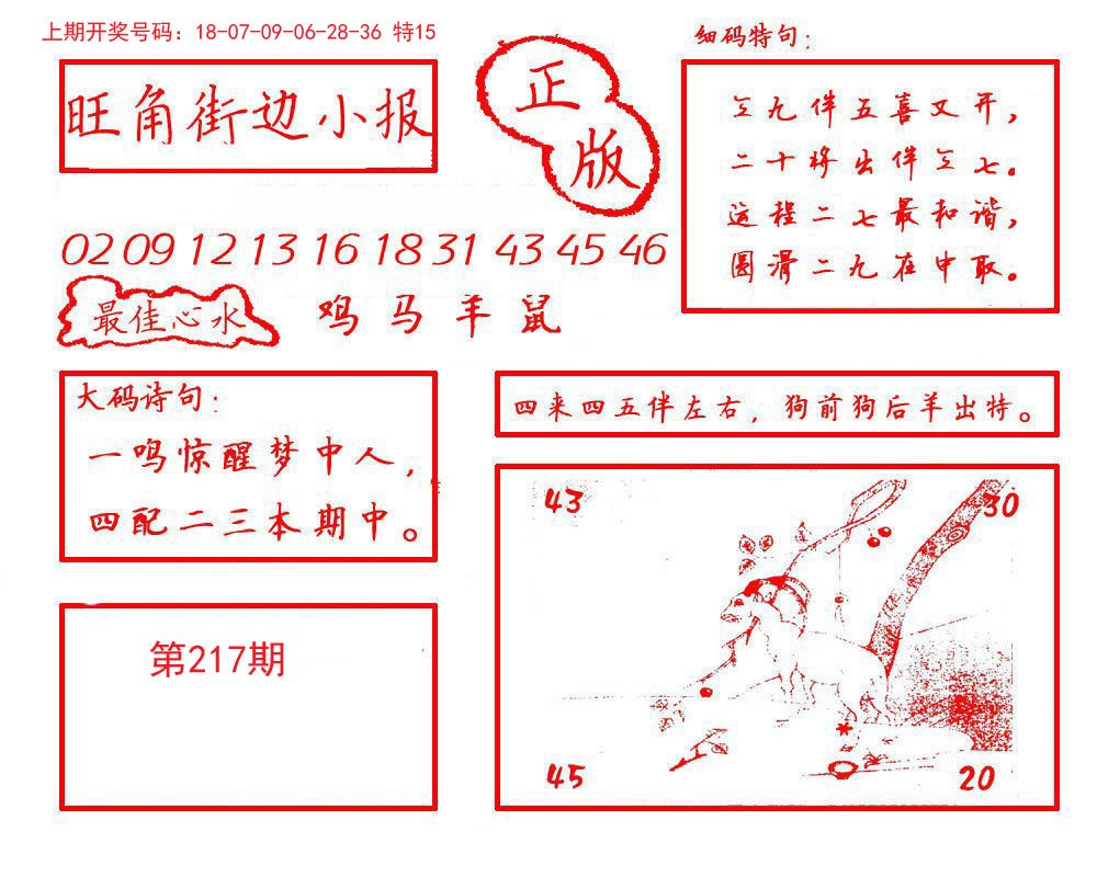 2024217期旺角街边小报