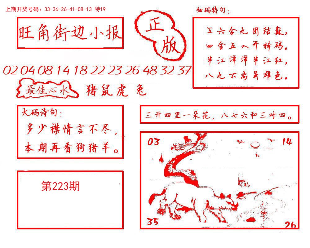 2024223期旺角街边小报